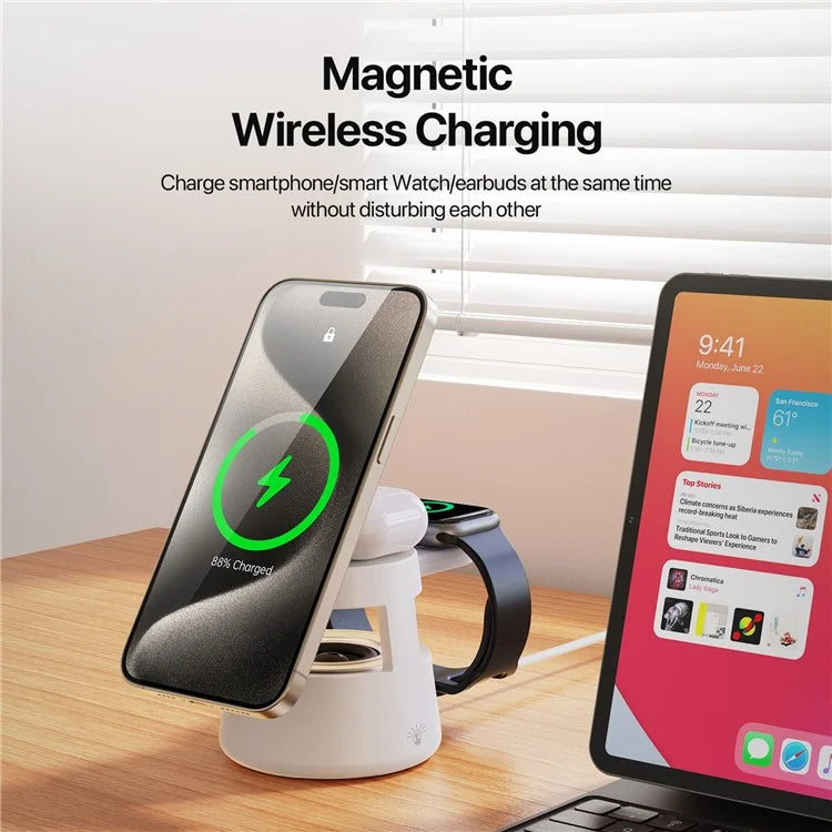 Carregador Wireless Magnético 5 em 1