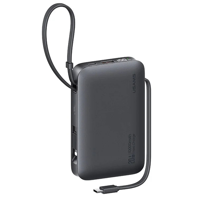 Power Bank USAMS 10000mAh with Dual Type-C + Lightning Quick Charge