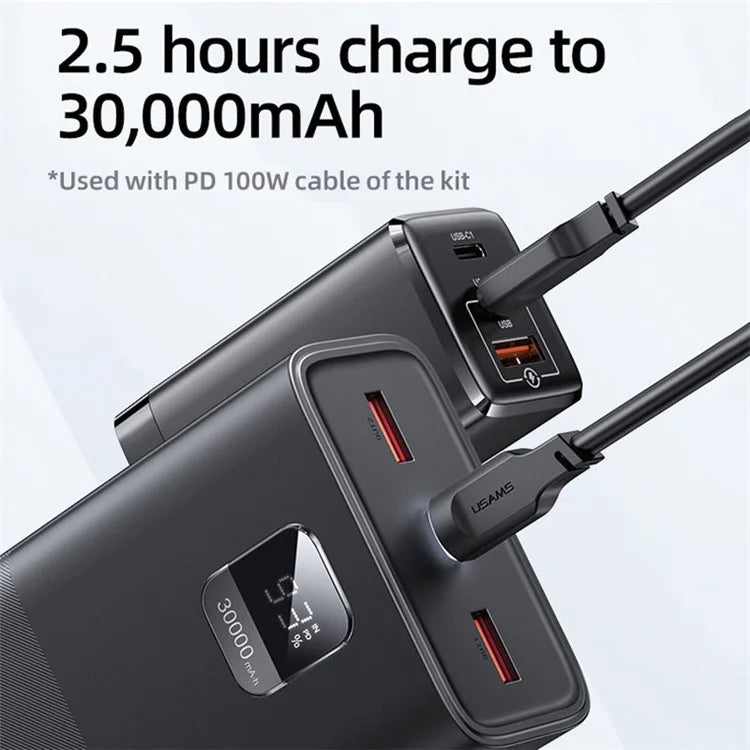 Powerbank 30000mAh Fast Charging 65W - USAMS