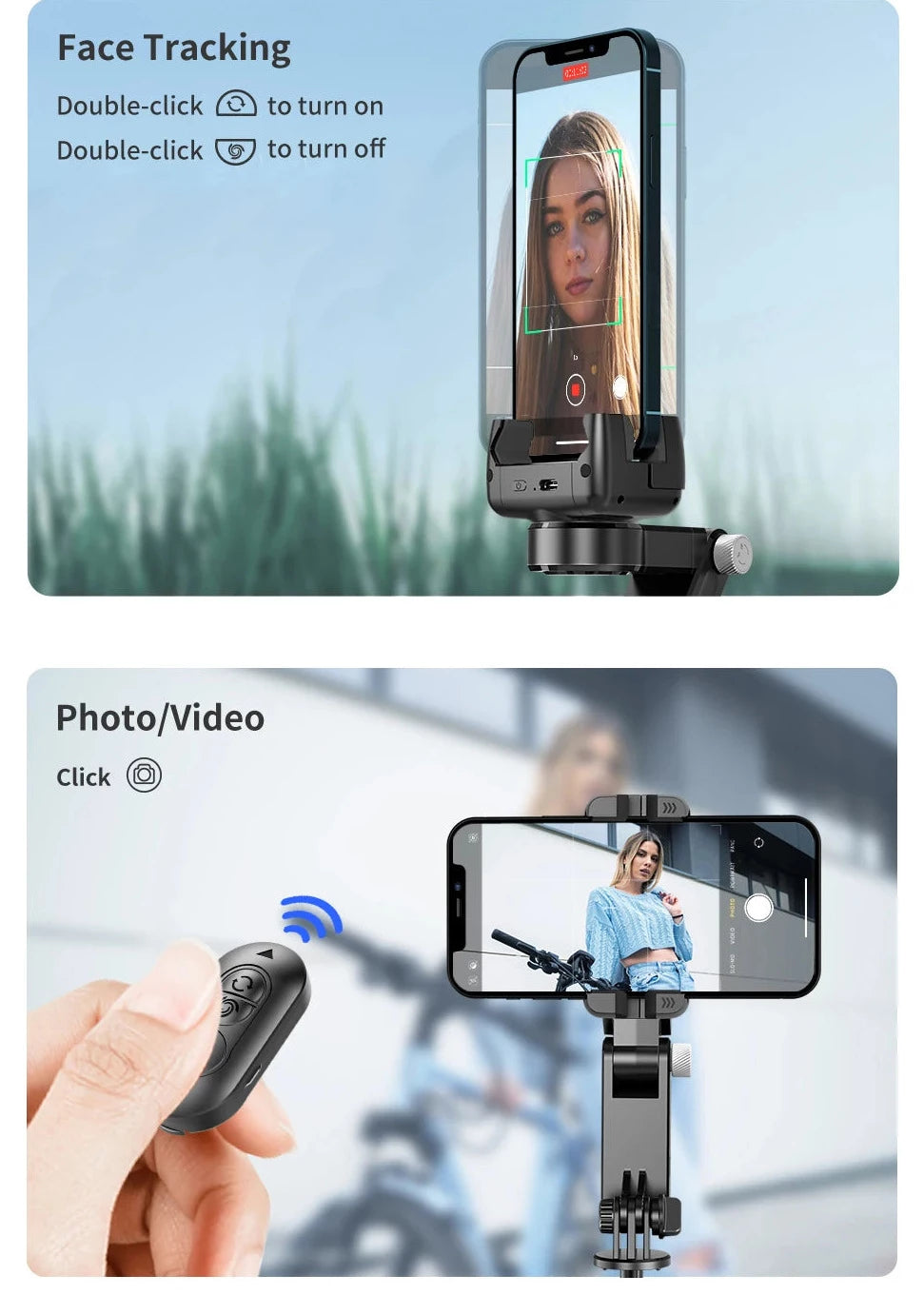 SelfieGlide - Gimbal, Tripé e Selfie Stick