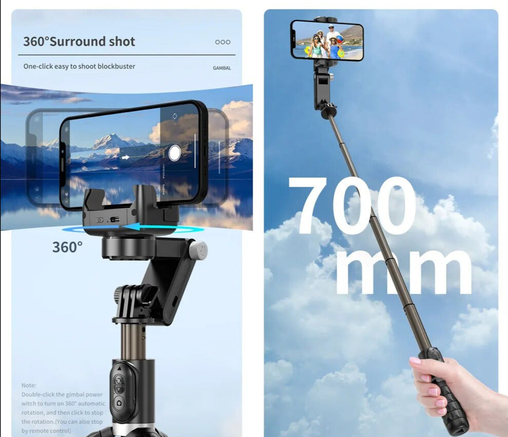 SelfieGlide - Gimbal, Tripé e Selfie Stick