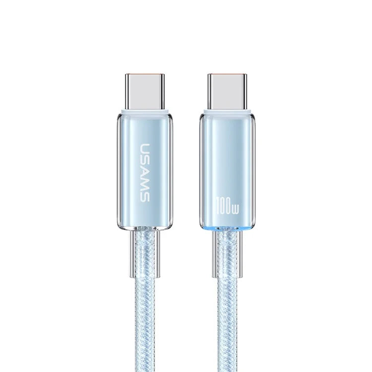 Usams Cloud Series 100W 1.2m Type-C to Type-C Fast Charging Cable