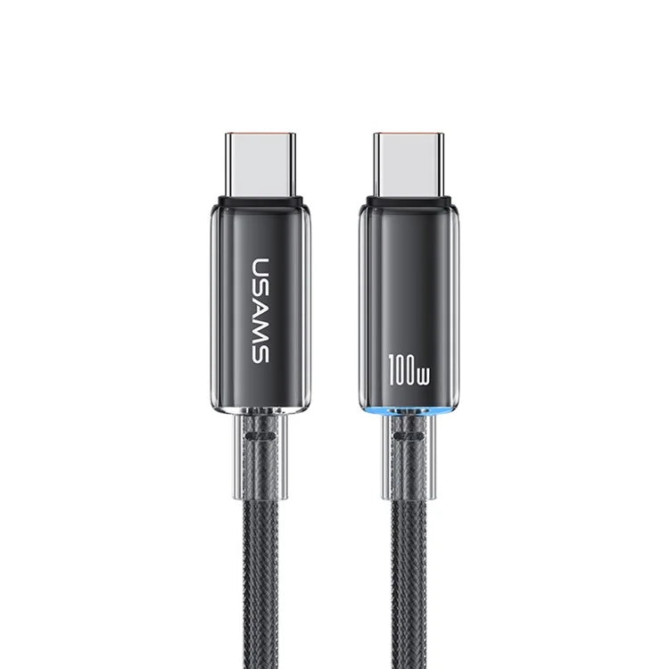 Usams Cloud Series 100W 1.2m Type-C to Type-C Fast Charging Cable