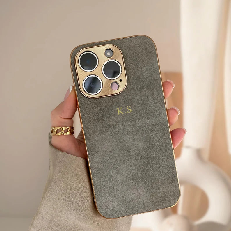 Gold Plate Lens - Personalized Cover with Initials