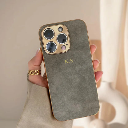 Gold Plate Lens - Personalized Cover with Initials