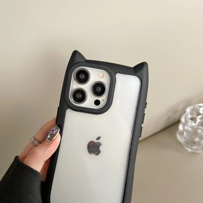 Capa de TPU com Orelhas de Gato para iPhone