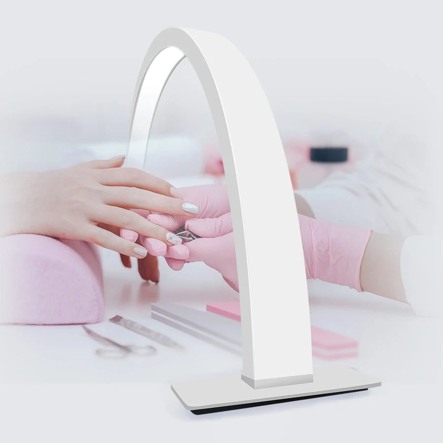 MOON - Anillo de luz LED semicircular