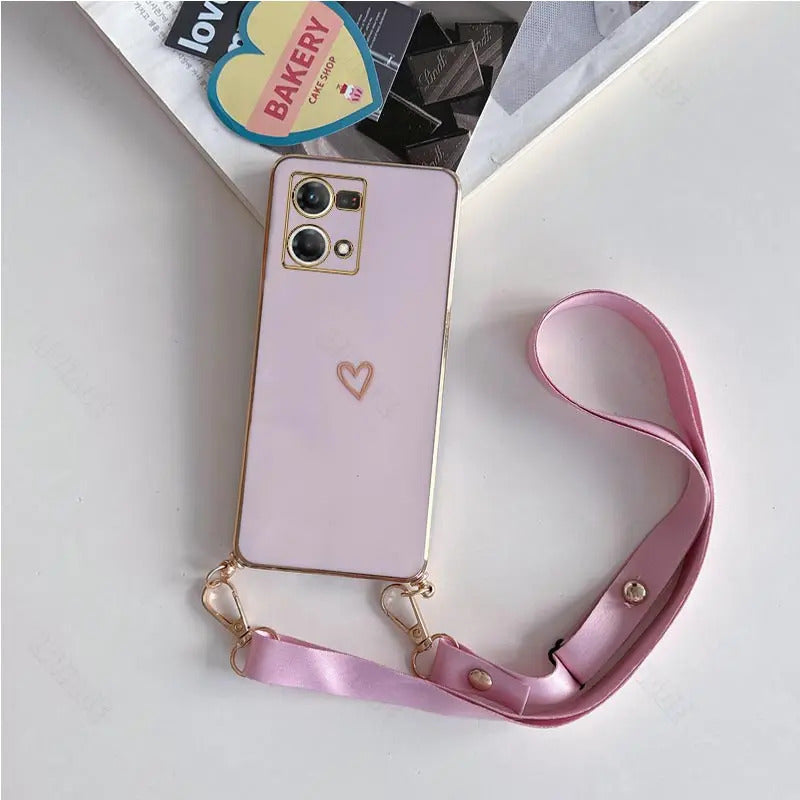 Cover with Strap Love heart