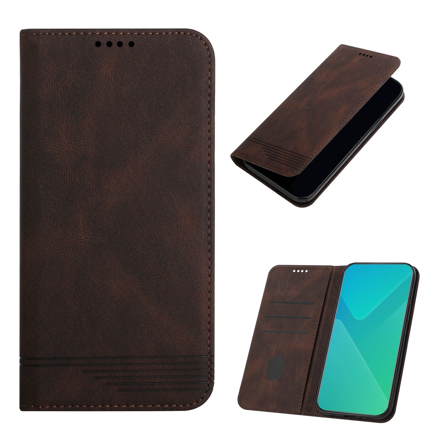 Flip Leather Capas de Telemóvel