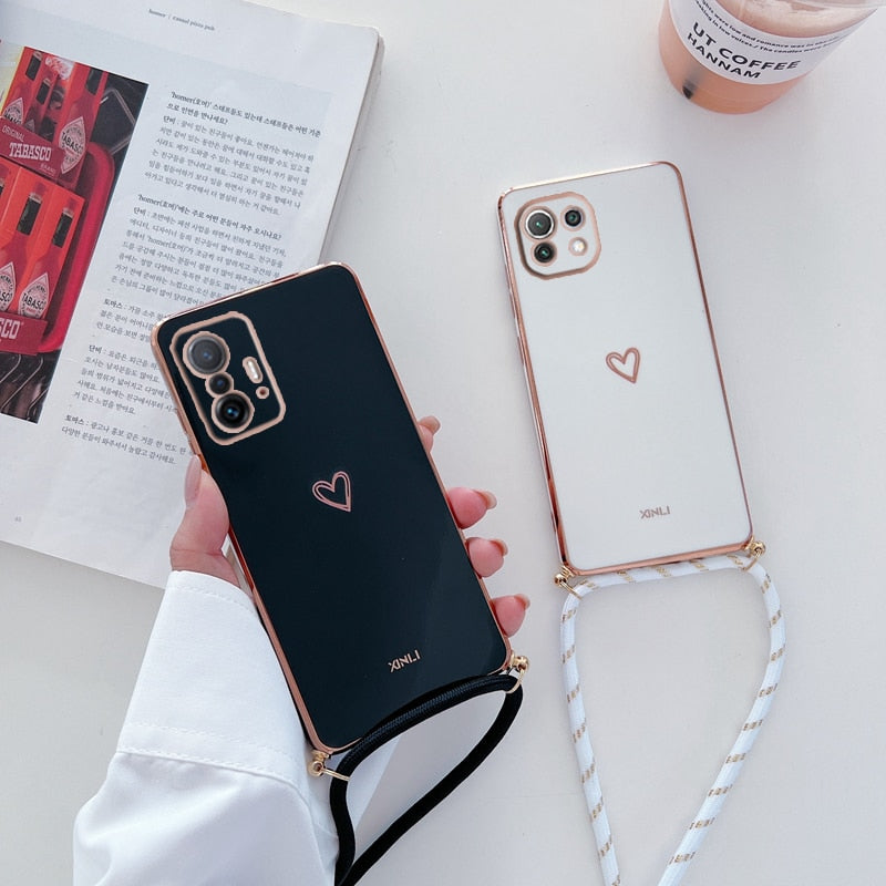 Love Heart Xiaomi Capas de Telemóvel