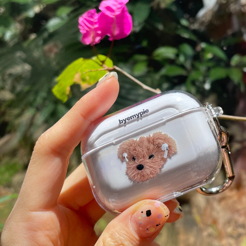 AirPods de perro de peluche