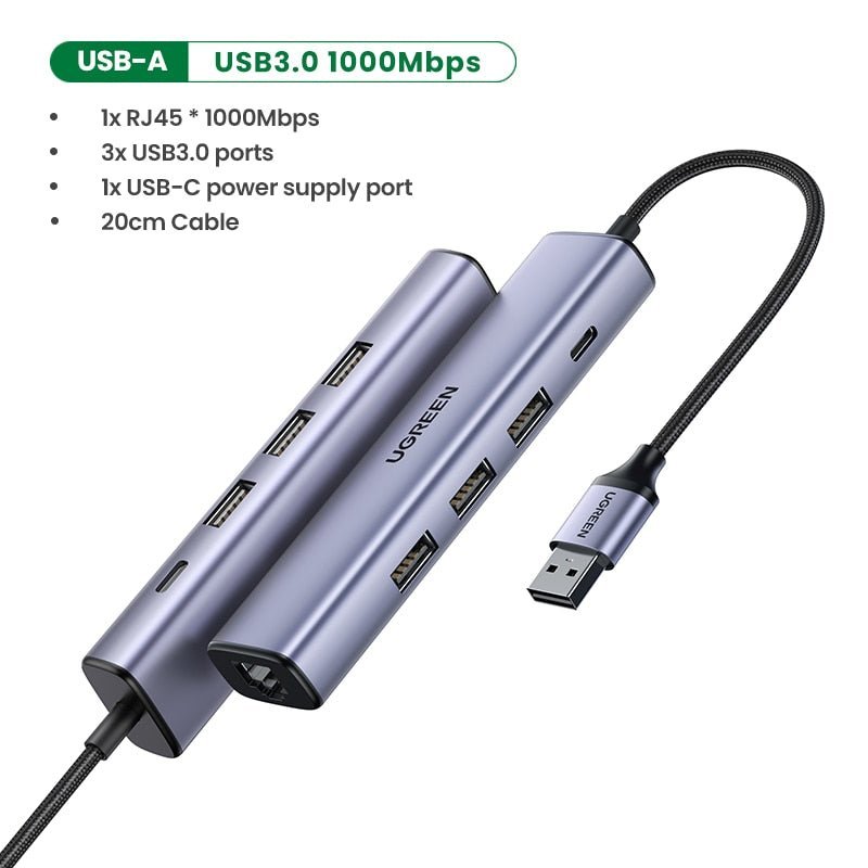 Adaptador HUB Ugreen USB 3.0 - , Capas &amp; Acessórios