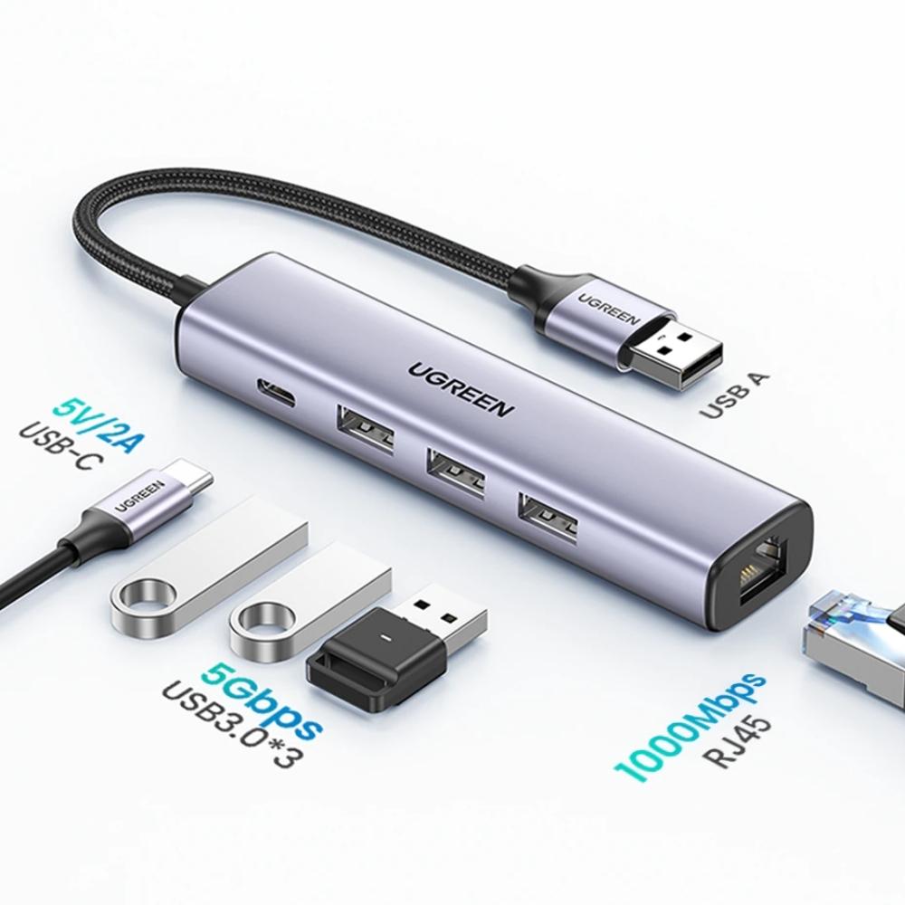 Adaptador HUB Ugreen USB 3.0 - , Capas & Acessórios