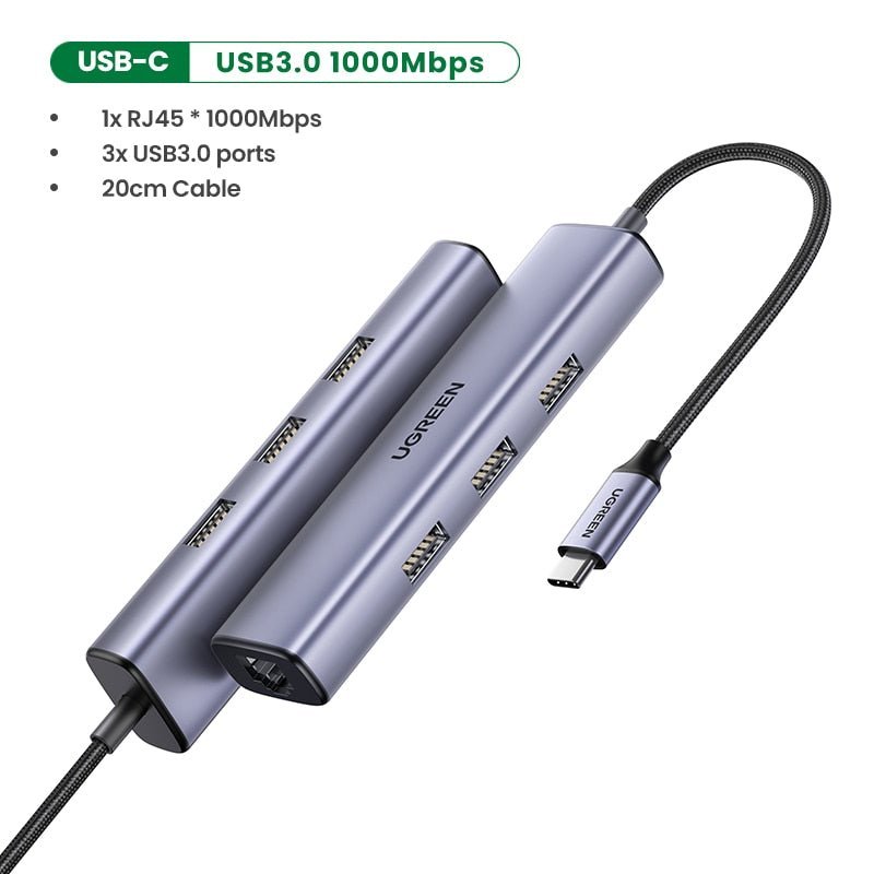 Adaptador HUB Ugreen USB 3.0 - , Capas &amp; Acessórios