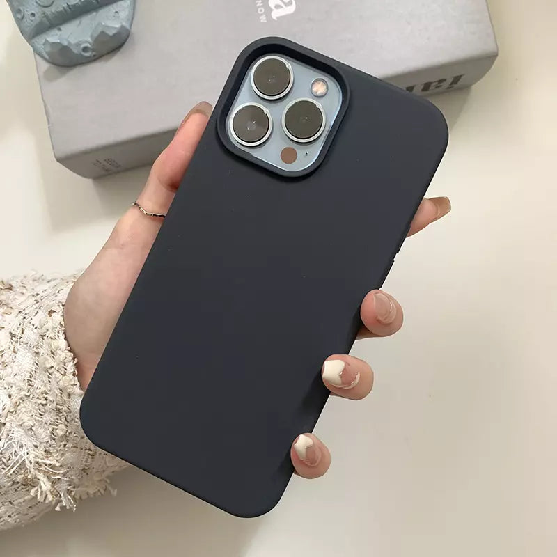 capa de telemóvel silicone - preto